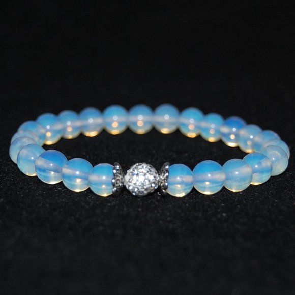 Opal Bracelet,Disco Ball Bracelet,Opal Disco Ball Bracelet,Moon Light Bracelet - Picture 1 of 3